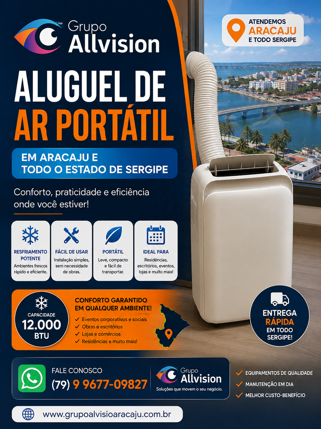 ALUGUEL DE AR-CONDICIONADO EM ARACAJU E TODO SERGIPE