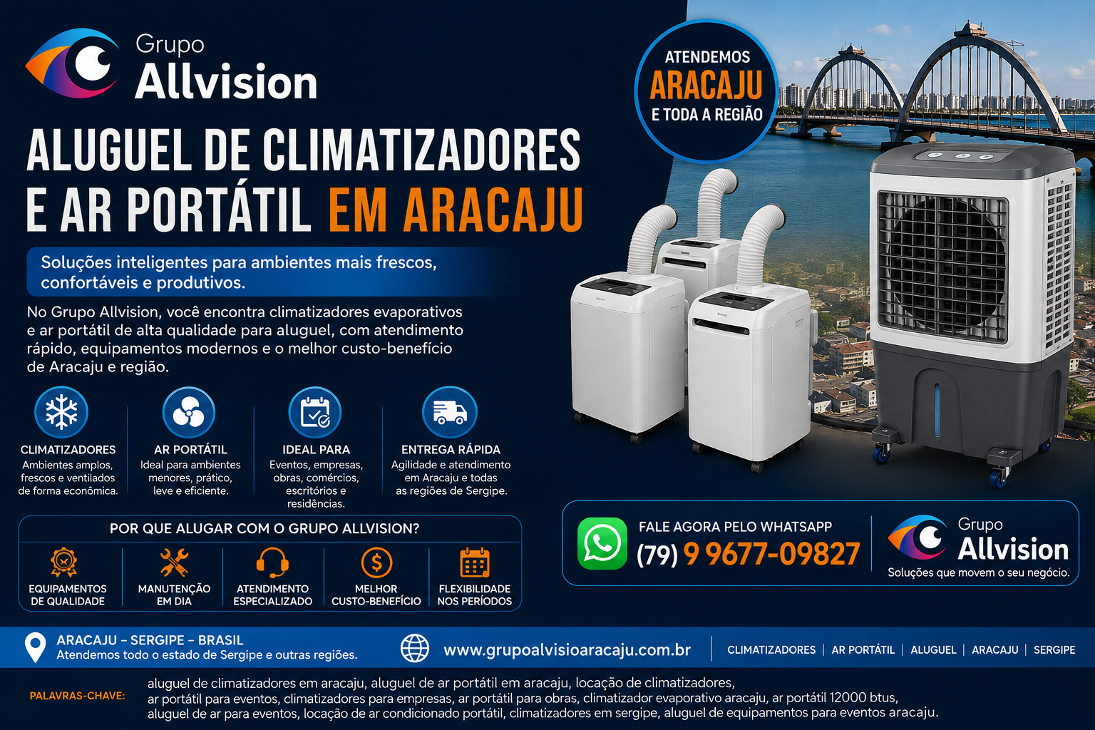 ALUGUEL DE AR-CONDICIONADO EM ARACAJU E TODO SERGIPE